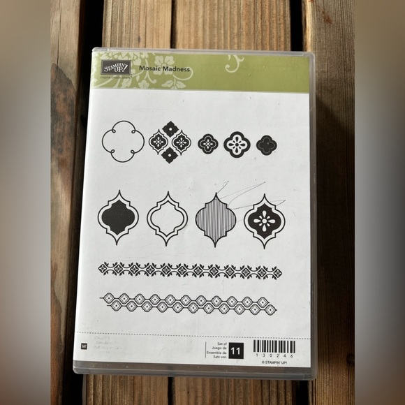 Stampin' Up! Other - Stampin Up, Mosaic Madness: Rubber Stamp Set of 11 lightly used